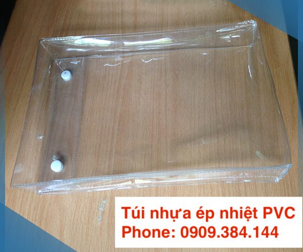 Sản xuất túi nhựa PVC trong có nút