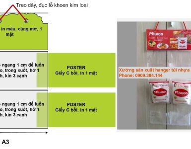 Xưởng sản xuất hanger túi nhựa PVC trực tiếp